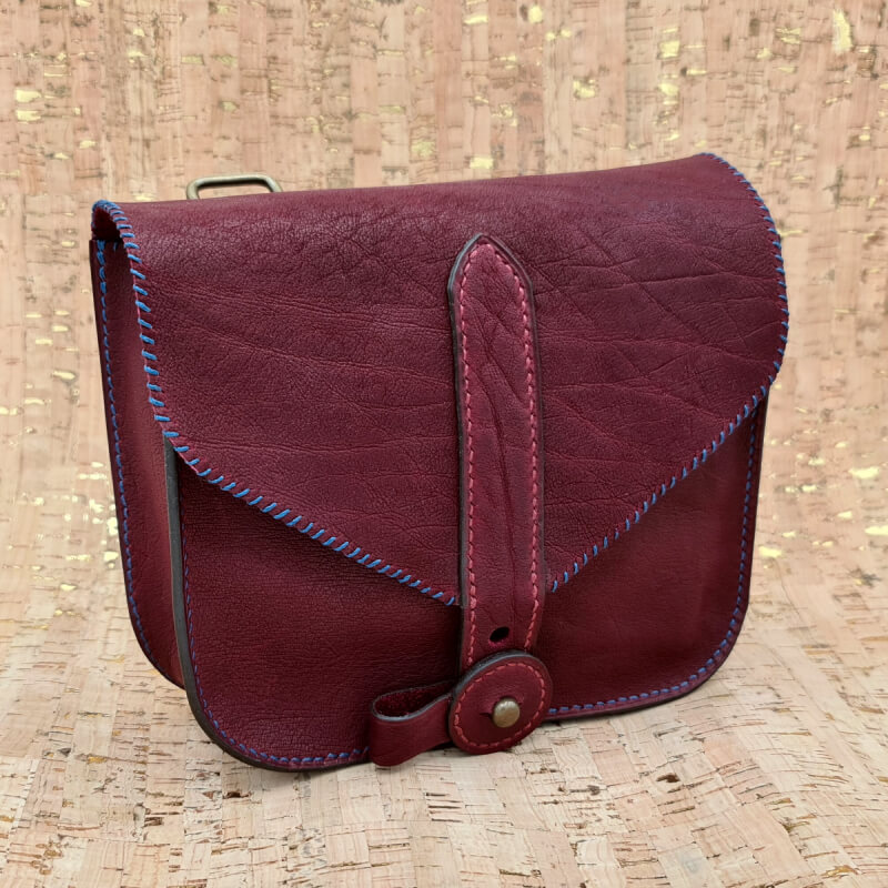 Petite sacoche cuir sur-mesure - Atelier Alérion