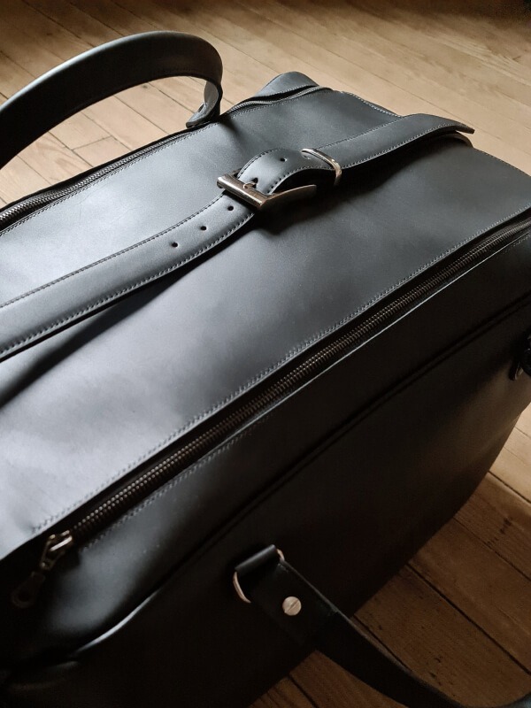 sac de voyage cuir sur-mesure Porsche 2